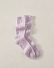 Cashmere Blend Cable Knit Socks