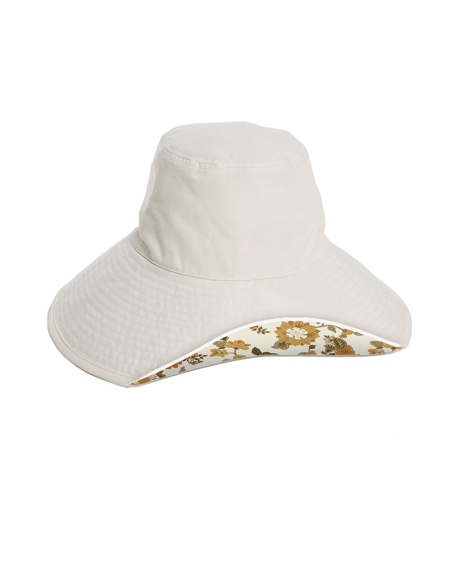Business &amp; Pleasure Wide Brim Beach Hat White