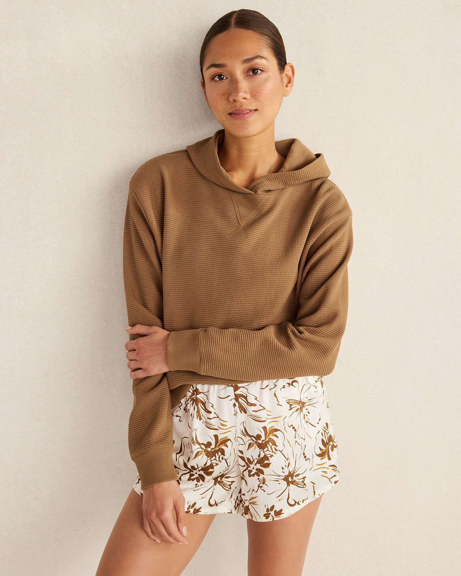 Resti Organic Cotton Waffle Hoodie