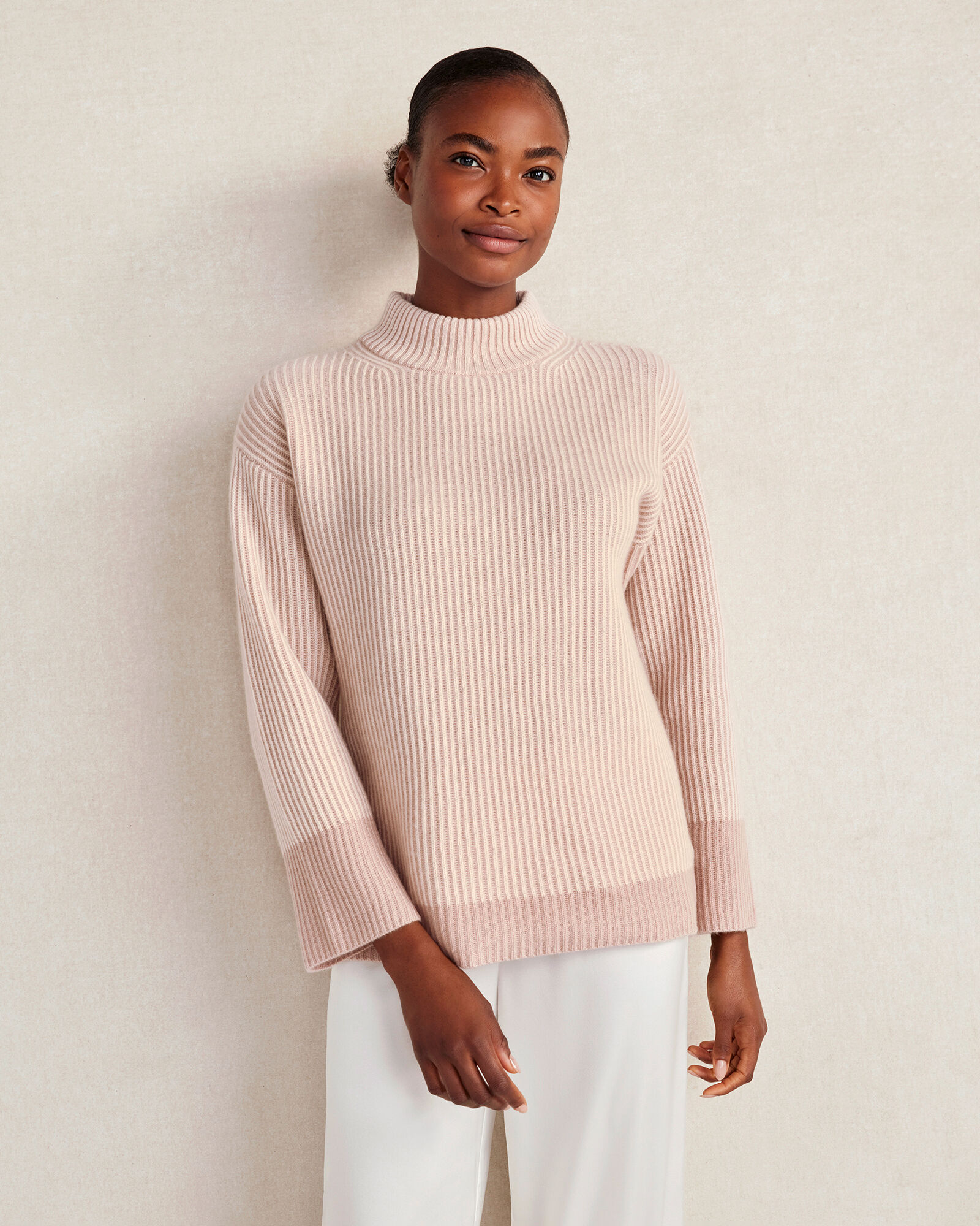 Shaker stitch sweater sale