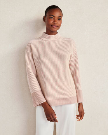 Recycled Cashmere Shaker Stitch Sweater