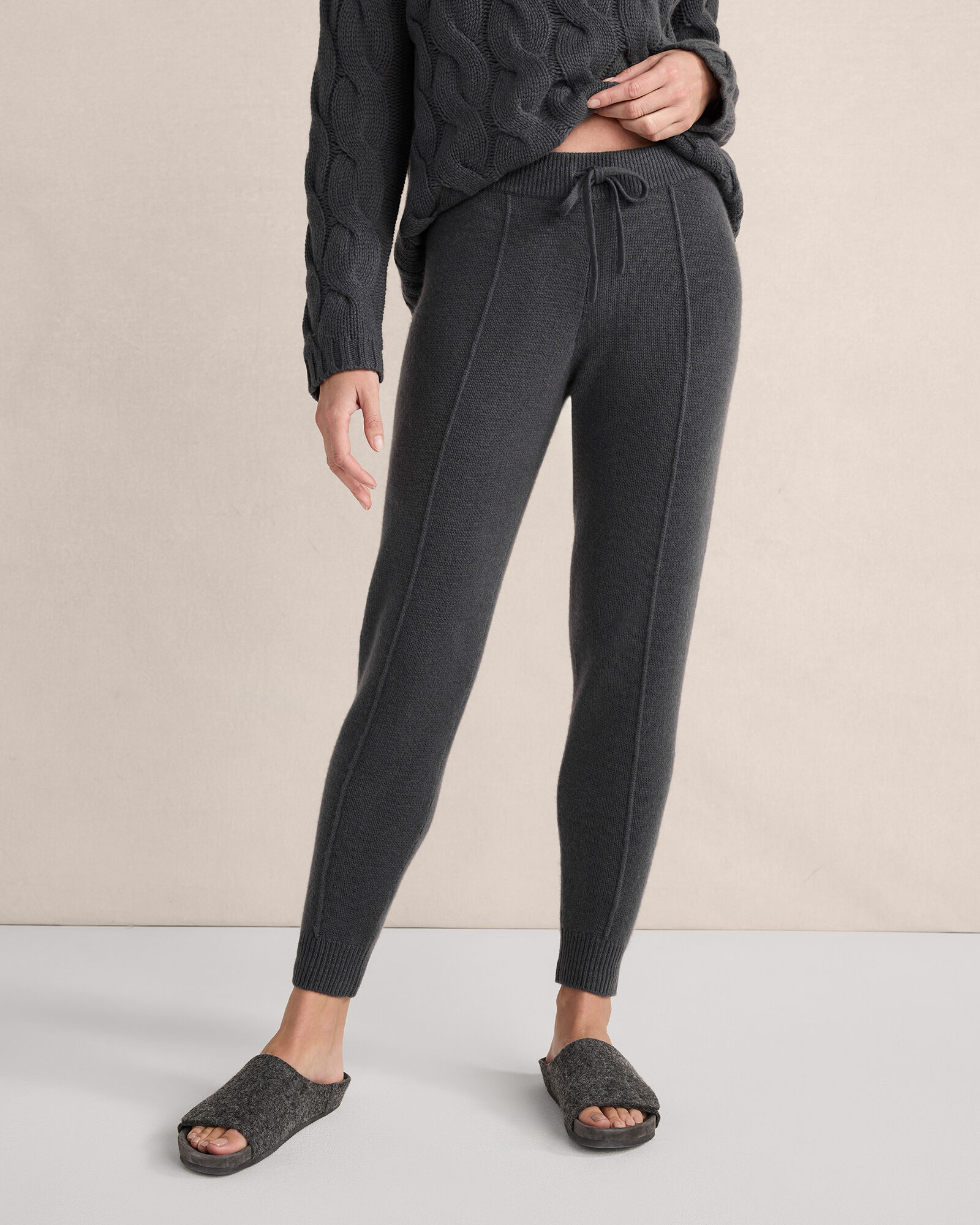 Cashmere Pintuck Joggers | Haven Well Within