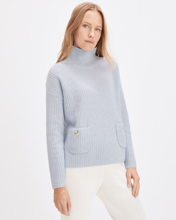Cashmere Funnel Neck Sweater