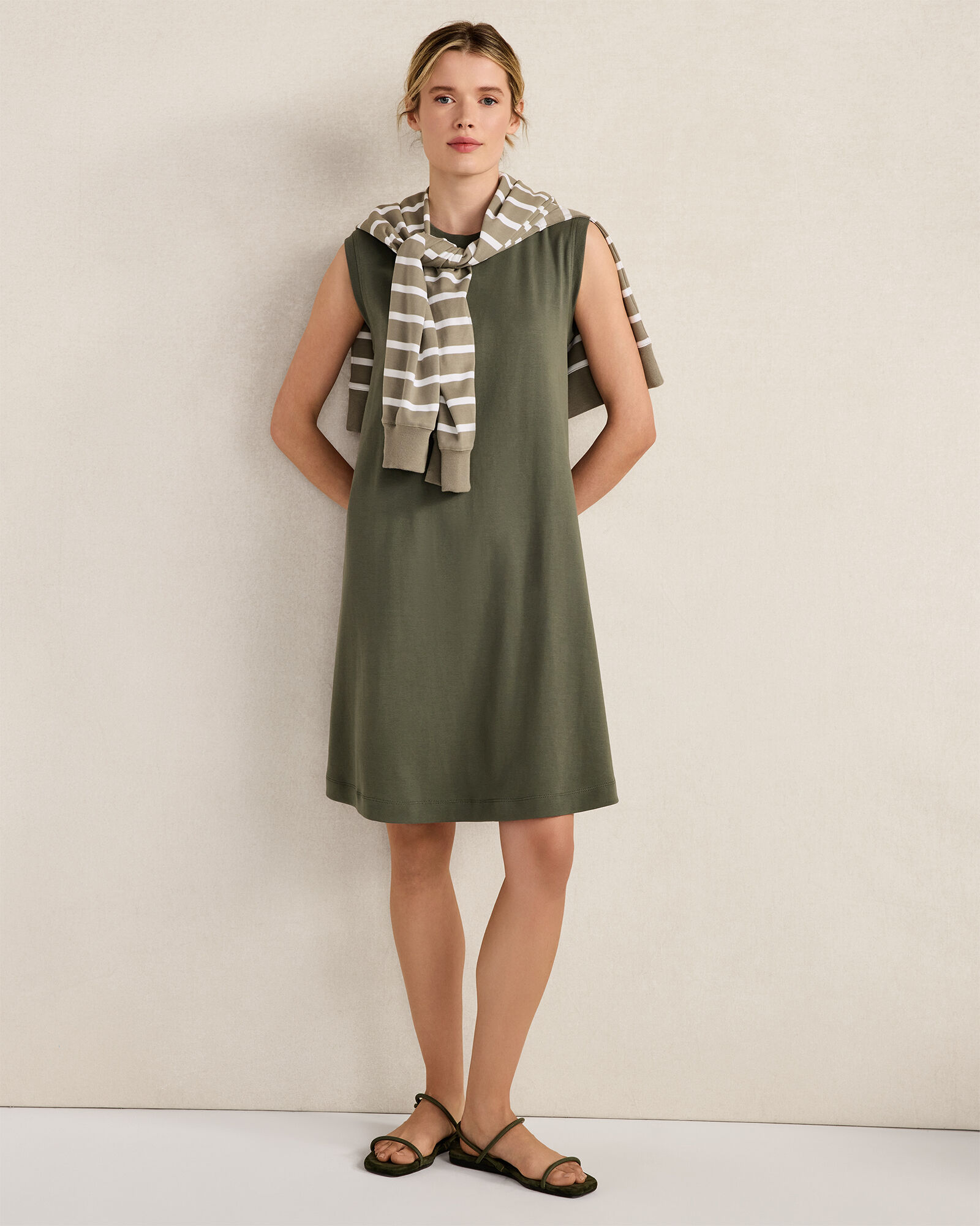 Organic Cotton Interlock Trapeze Dress