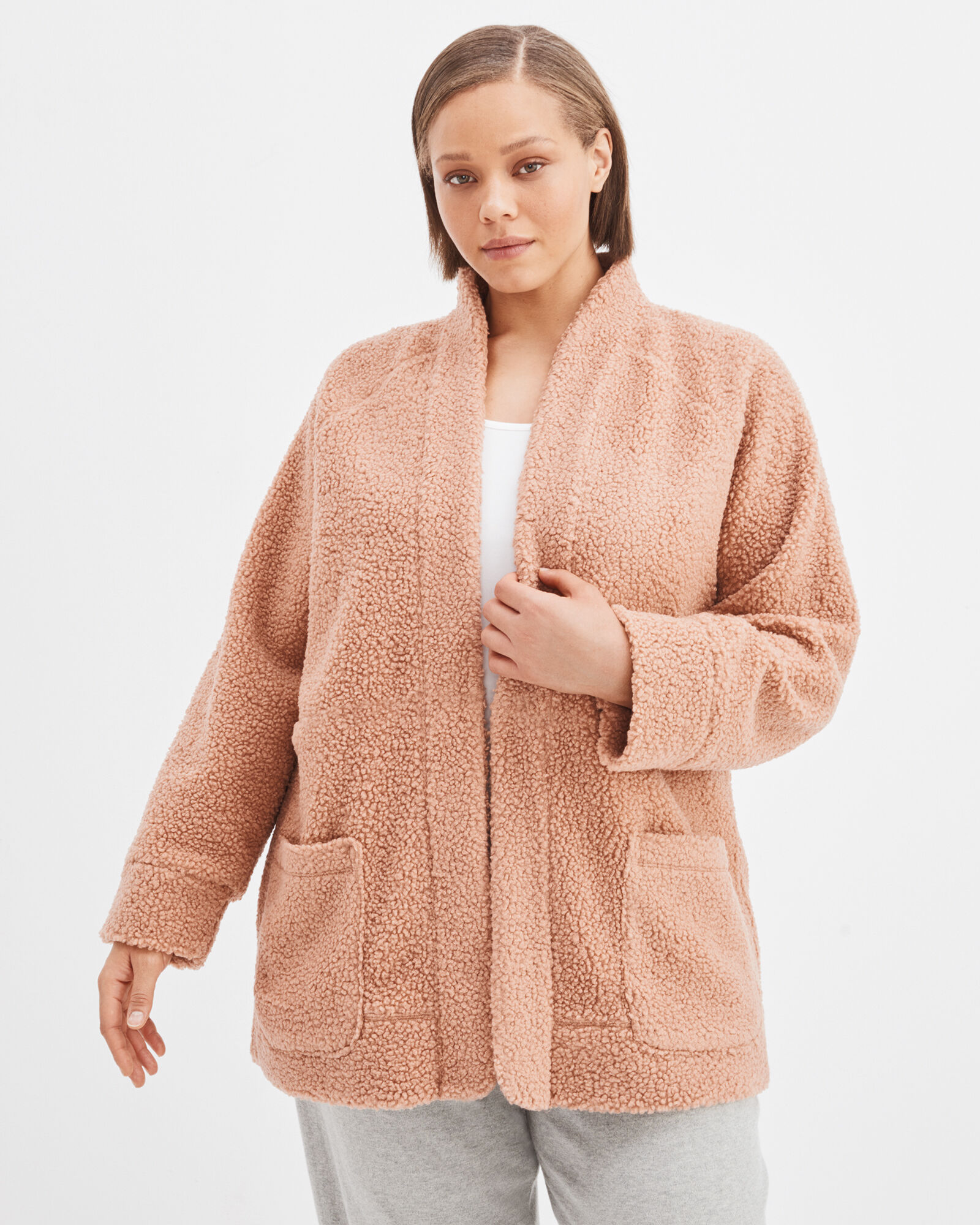 Teddy sherpa cardigan on sale