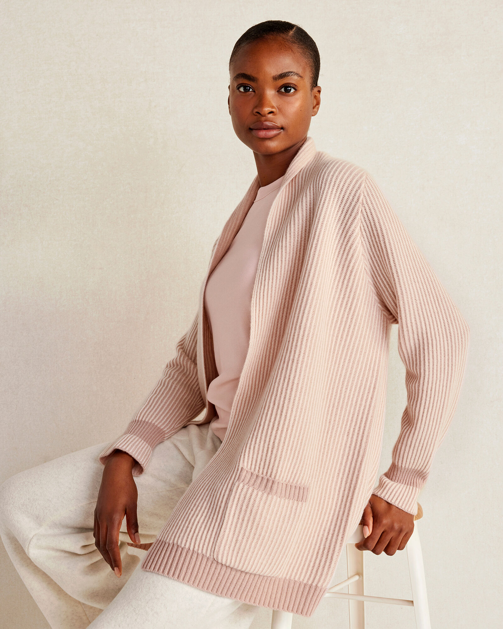 Sanctuary bell sleeve shaker sweater top