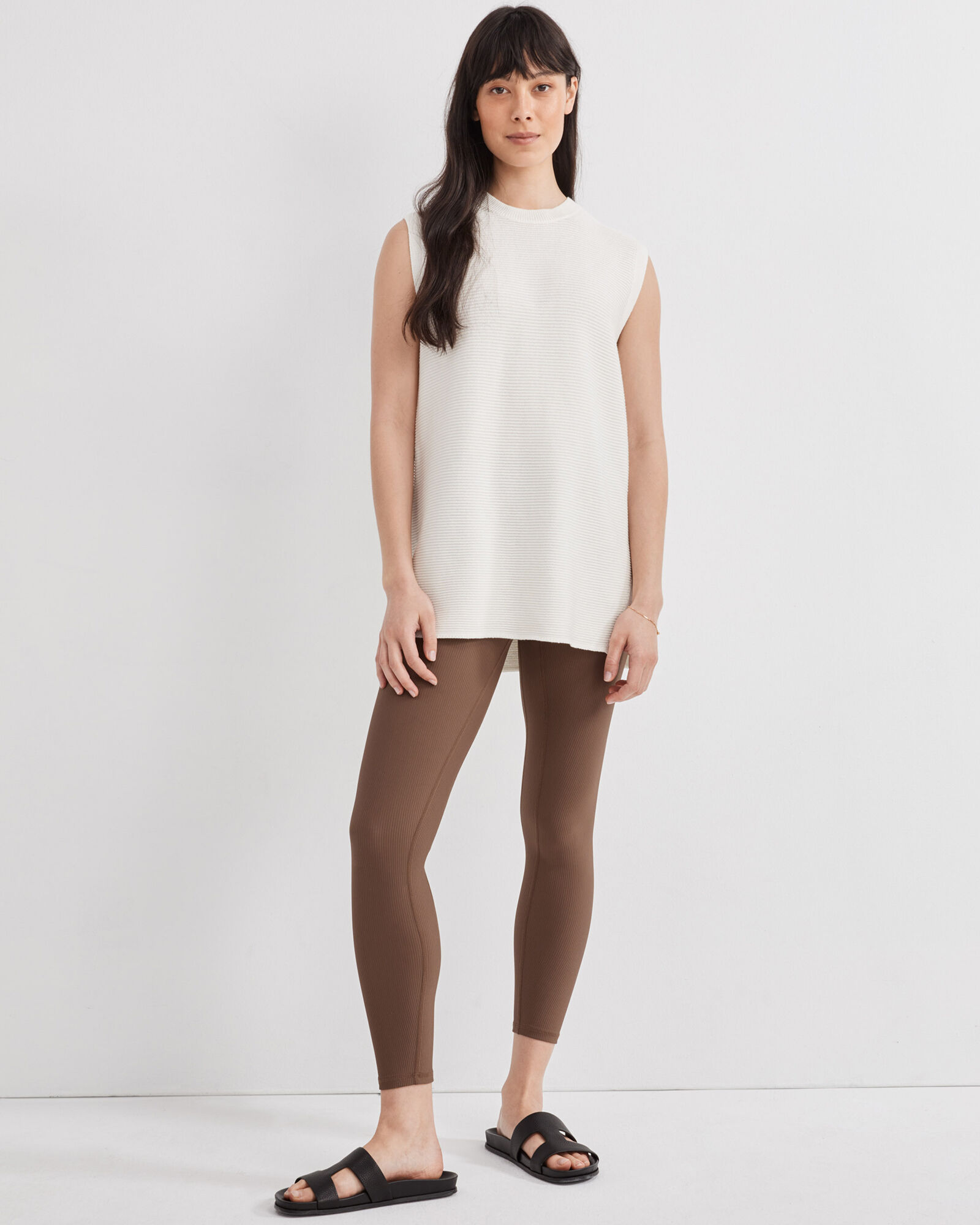Ribbed tunic sweater sale