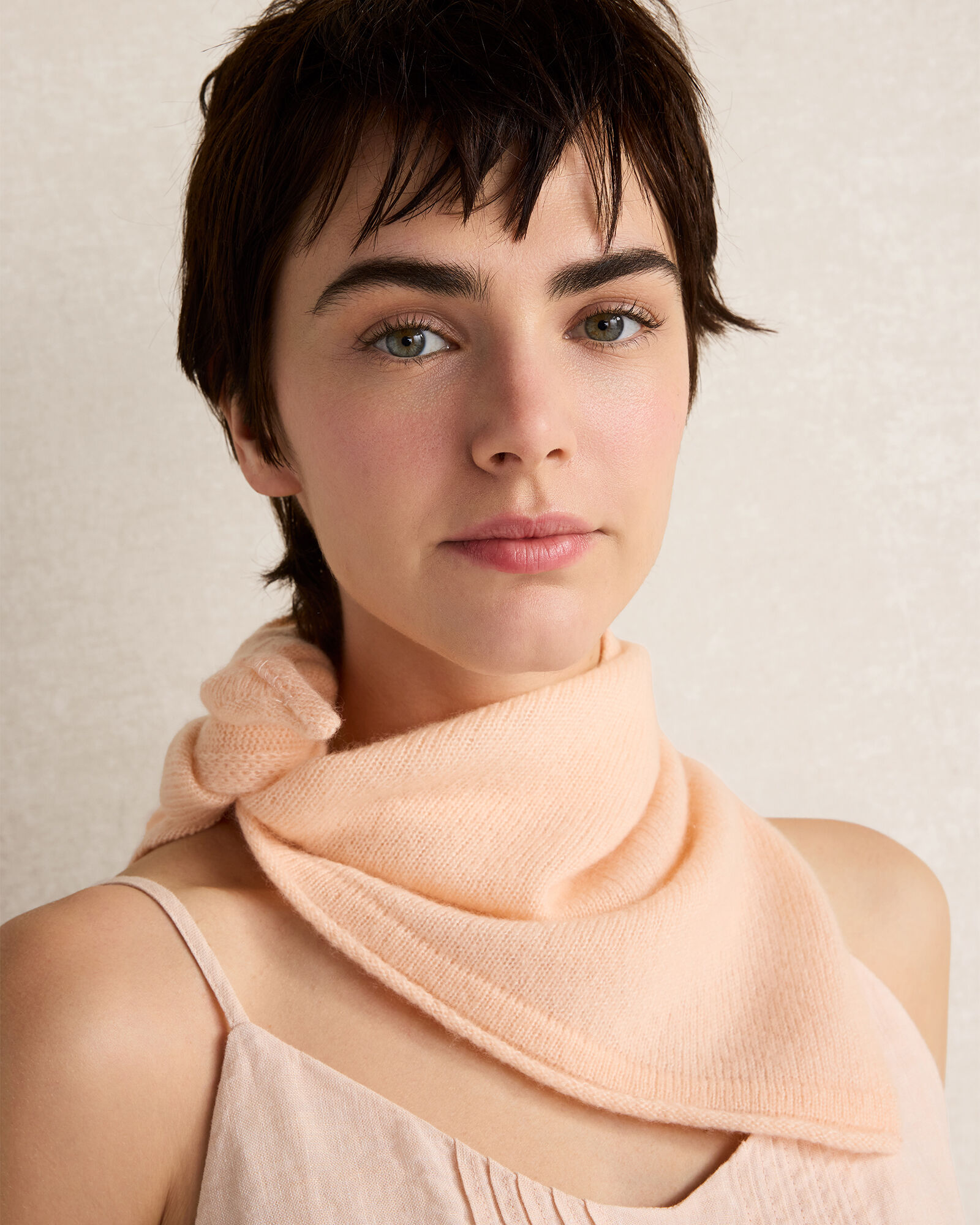 Merino Wool and Cashmere Triangle Scarf