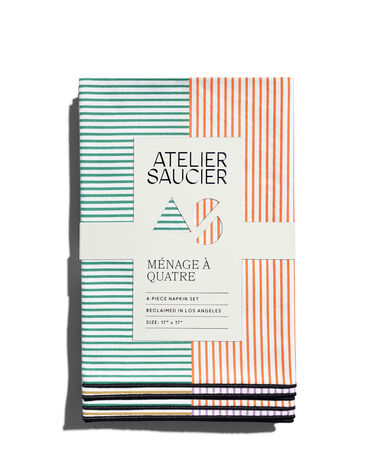 Atelier Saucier Marfa Stripe Napkin Set