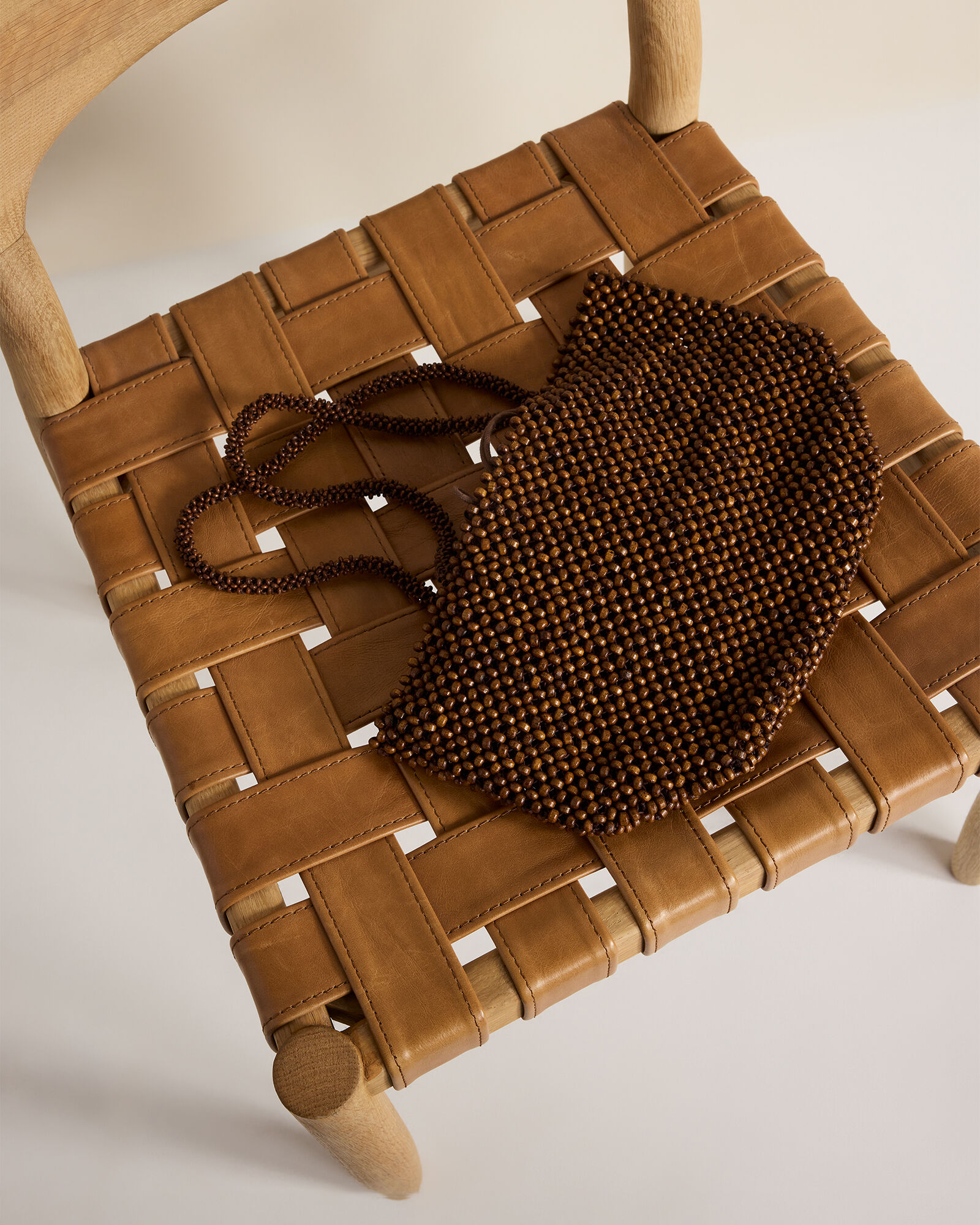 Wooden Beaded Bag