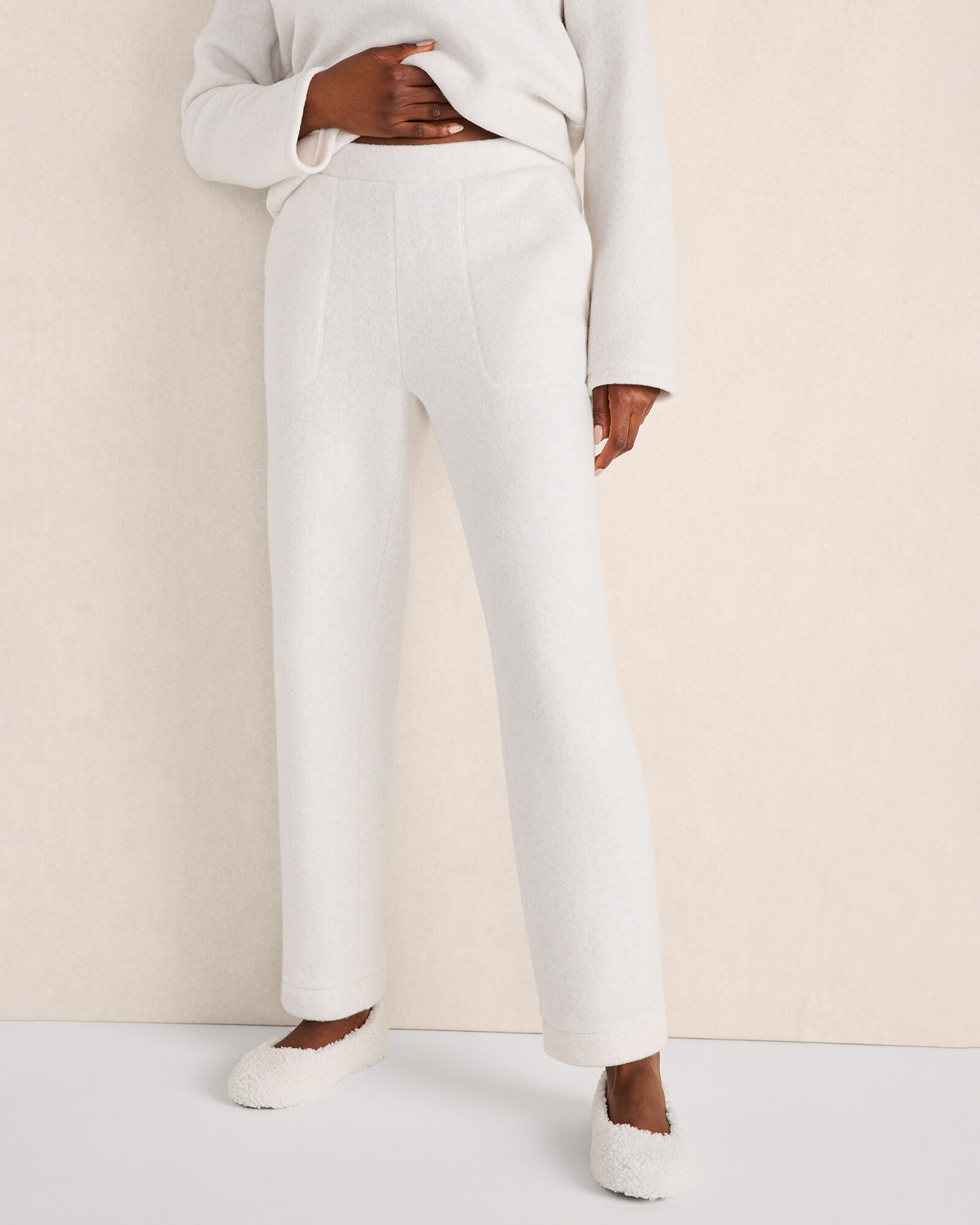 Comfort Fleece Notch-Neck Pullover | Haven Well Within
