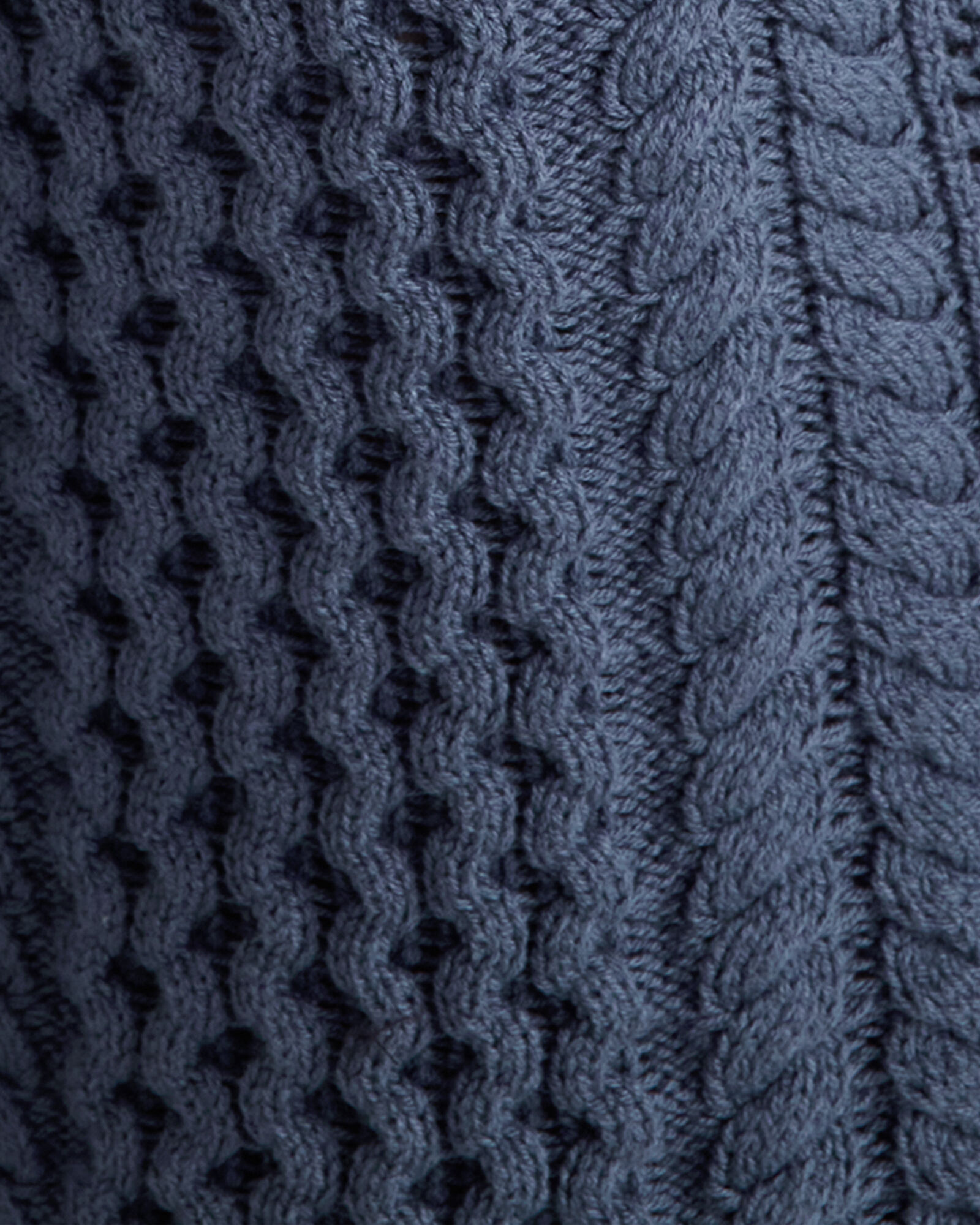 Cotton Blend Mixed Stitch Cardigan