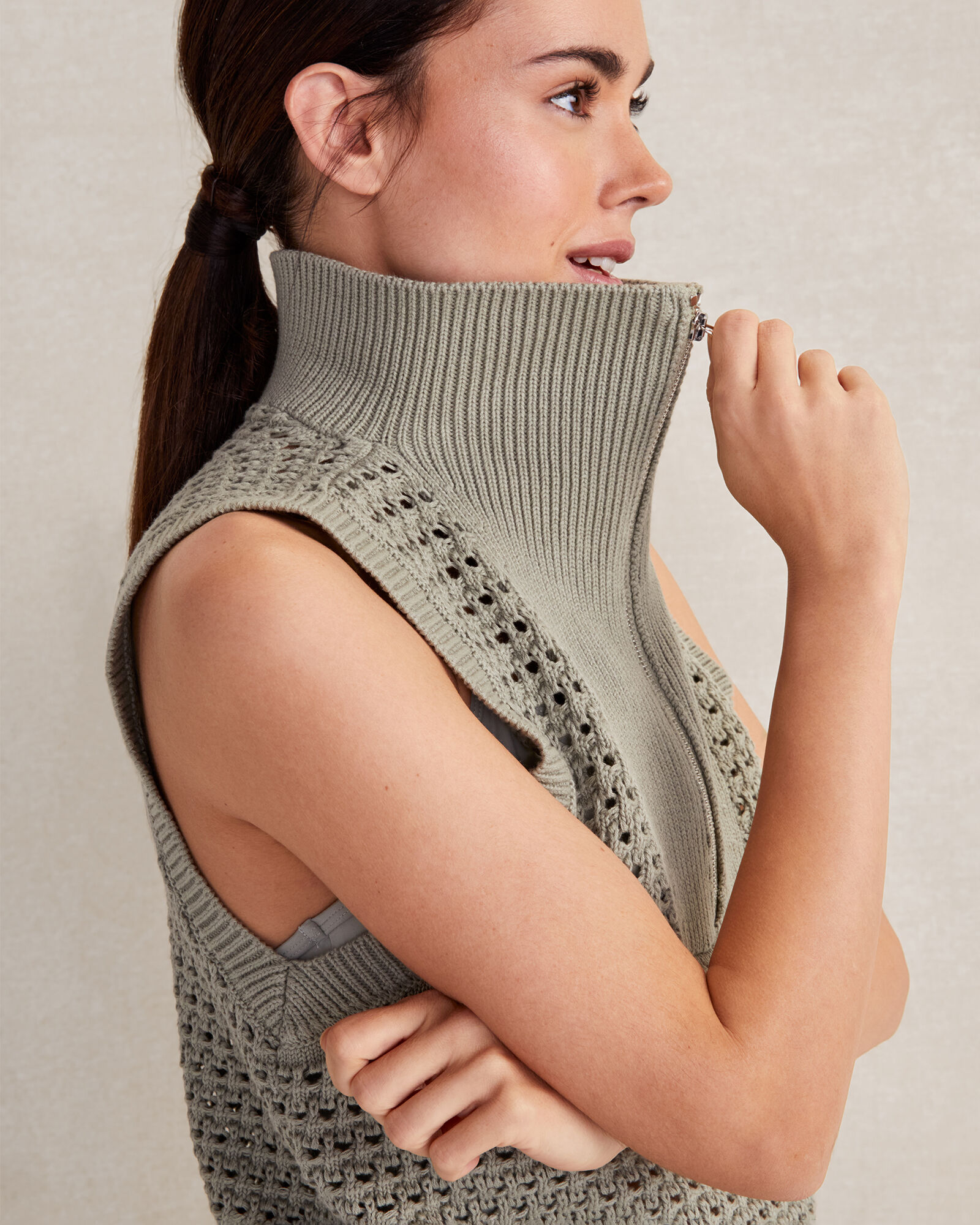 Varley Bains Half-Zip Tank