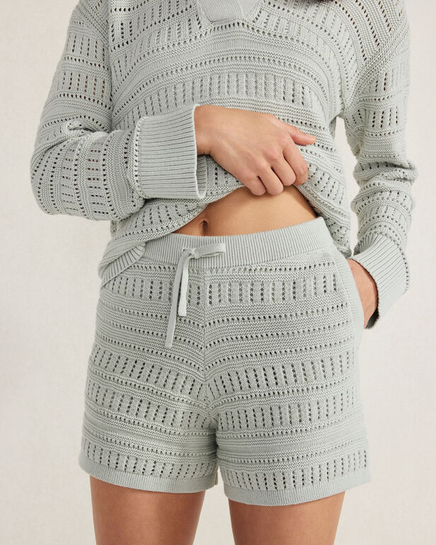 Organic Cotton Open Stitch Shorts