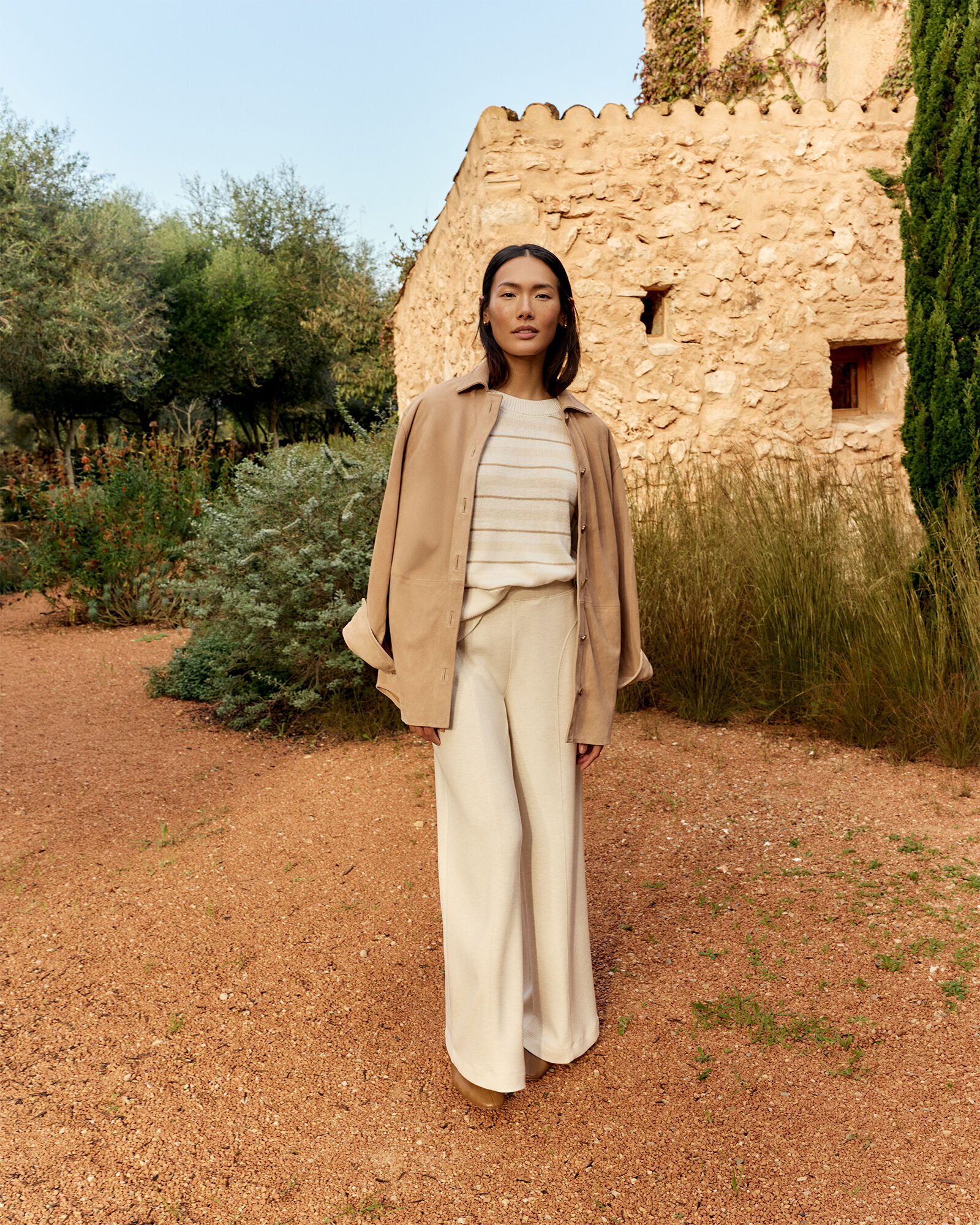 Soft Knit Wide Leg Pants
