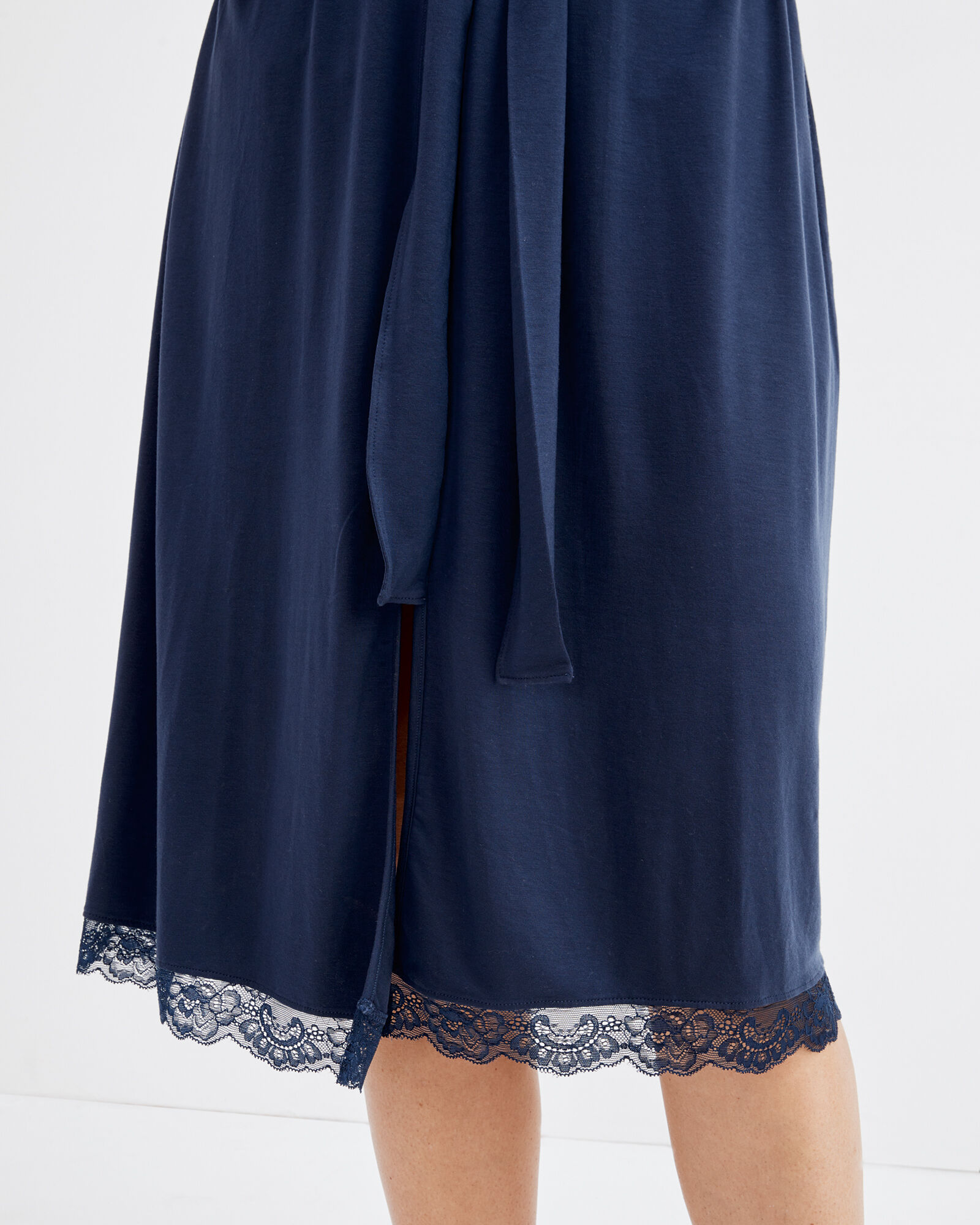 TENCEL&trade; Lace-Trim Robe