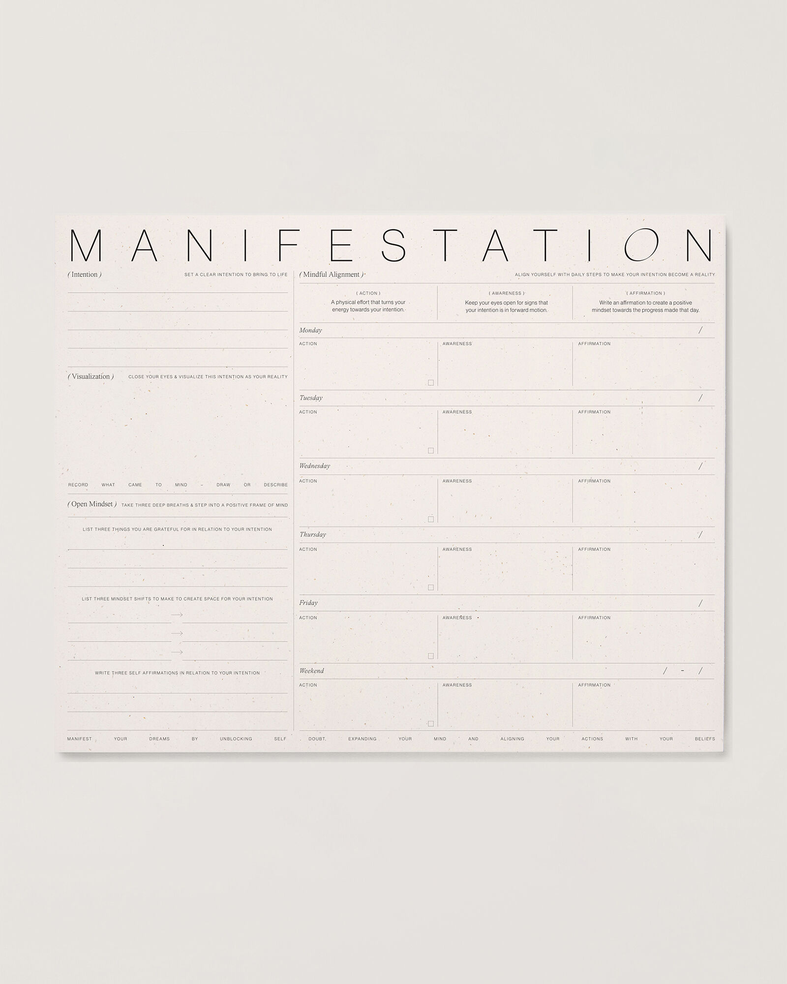Wilde House Paper 'Manifestation' Pad