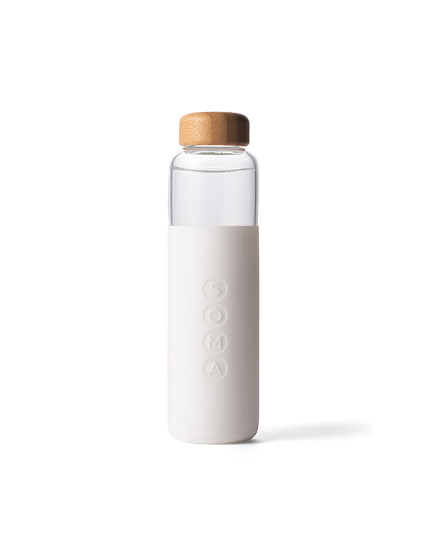 Soma Glass Water Bottle - 17 oz. White