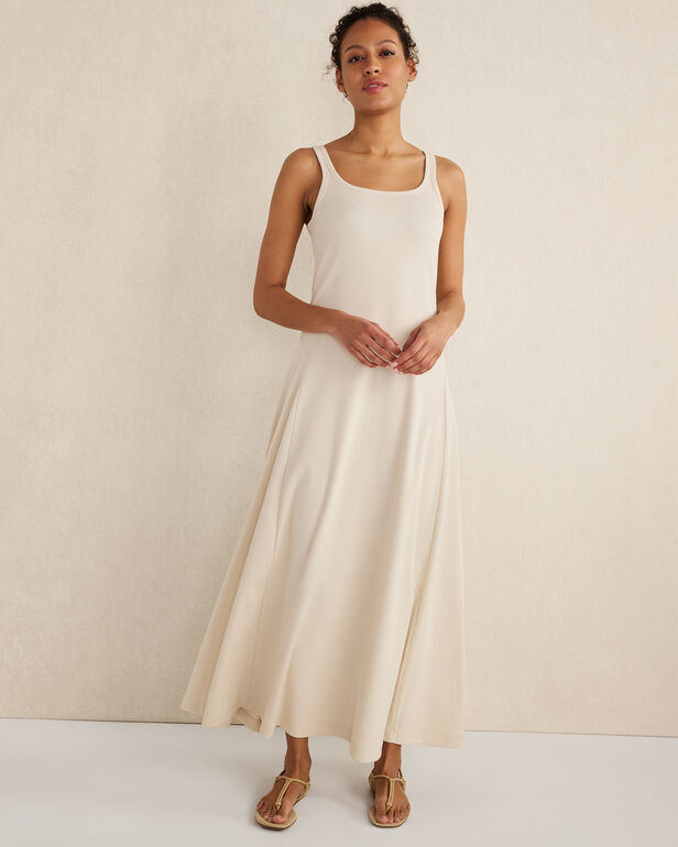Organic Cotton Rib Knit Maxi Dress