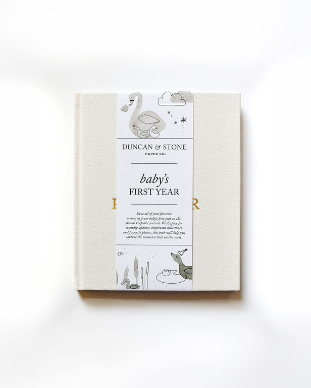 Duncan &amp; Stone Paper Co. Baby's First Year Journal