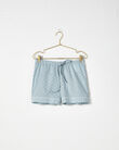 True Cotton Embroidered Dot Drawstring Shorts