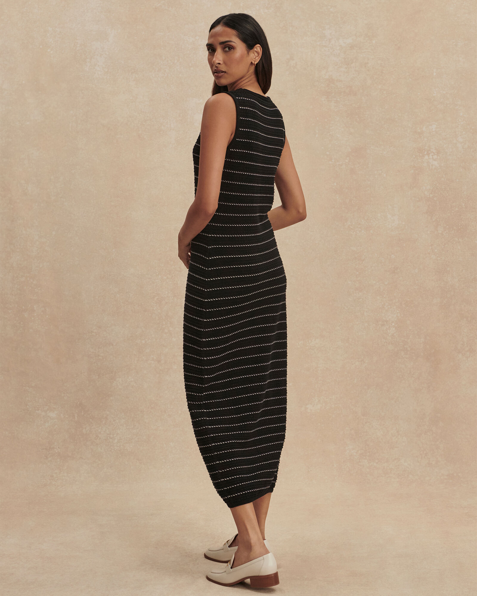 Varley Beesley Stitch Knit Midi Dress