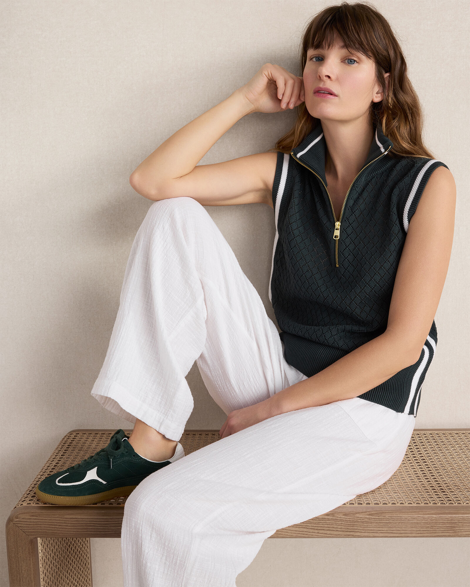 Varley Stefan Half Zip Vest