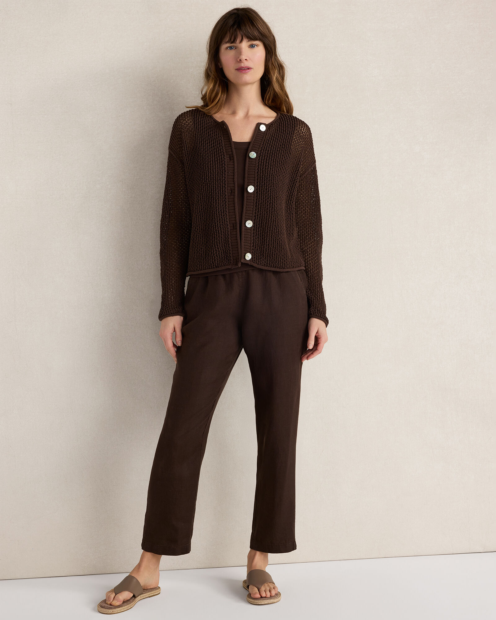 Linen Tapered Pants