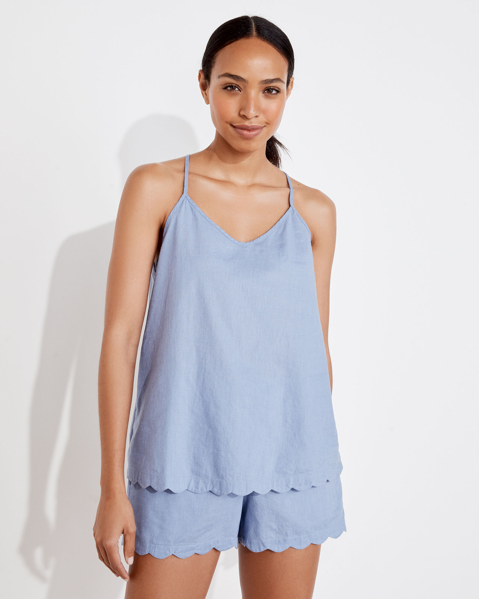 Linen Cotton Sleep Shorts