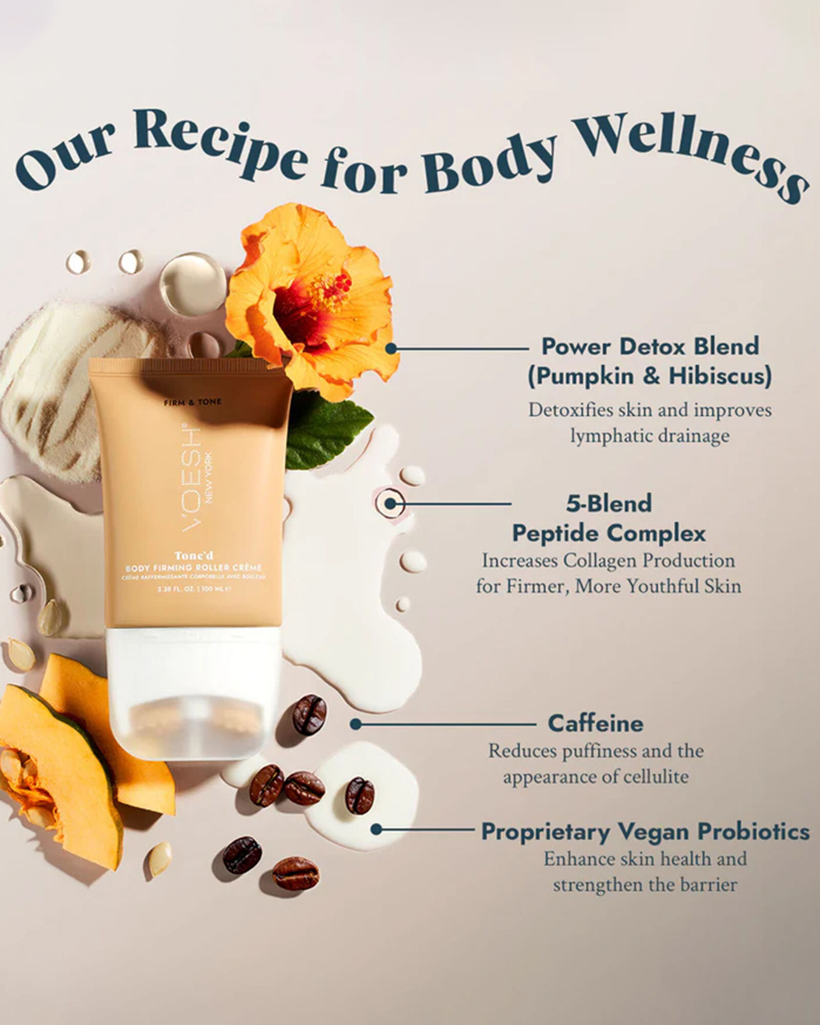 VOESH Tone'd Body Firming Roller Cr&egrave;me