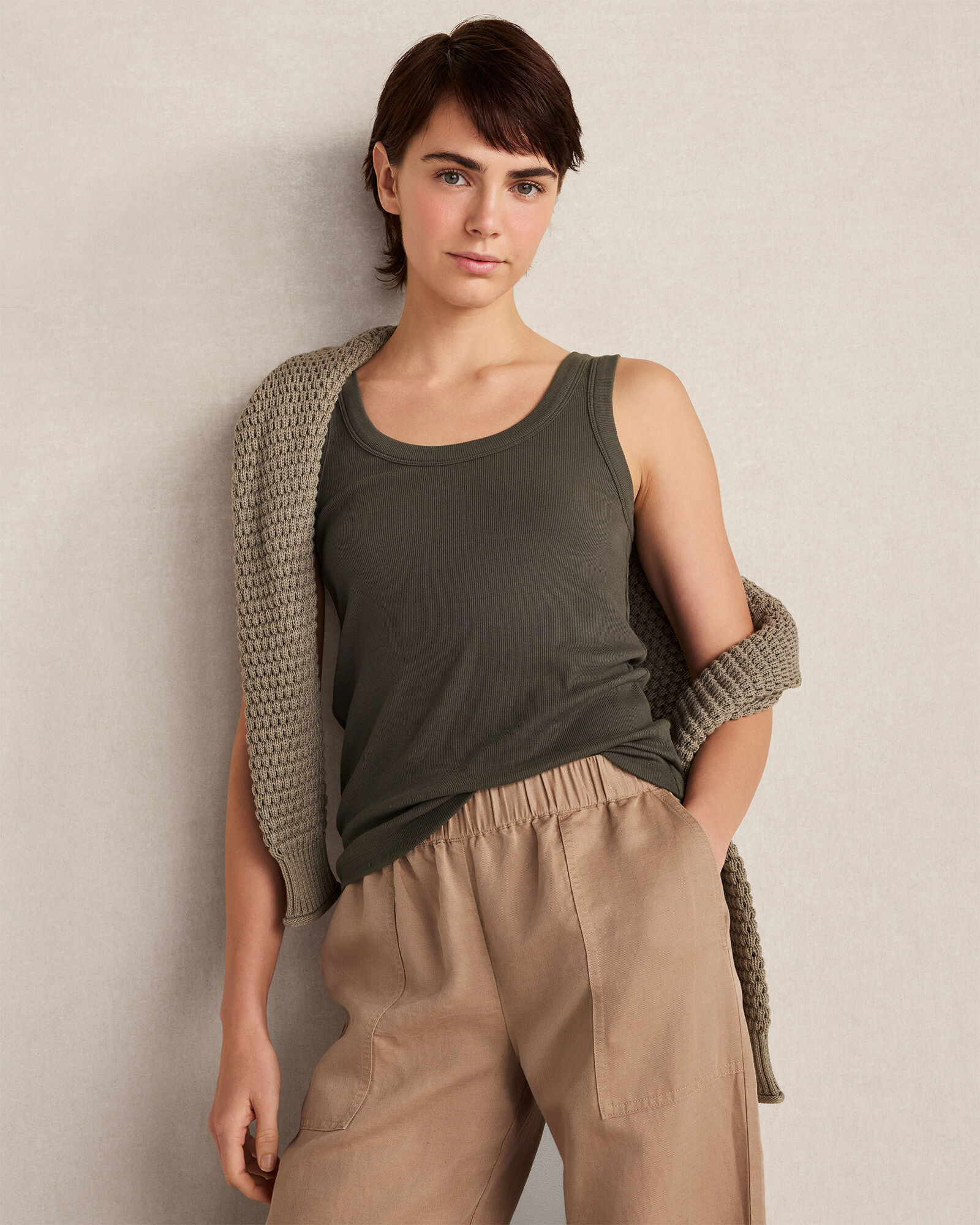Organic Cotton Scoop Neck Tank