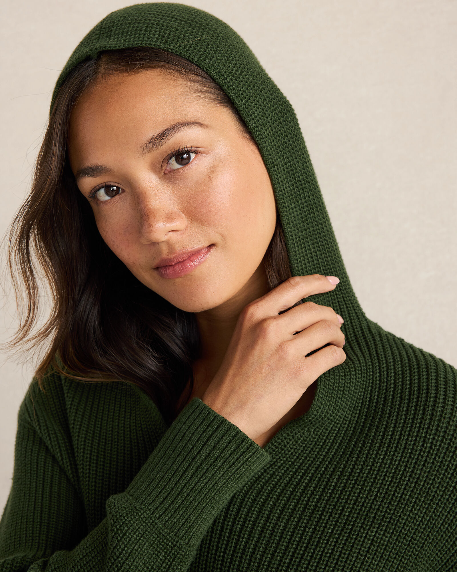 Organic Cotton Shaker Stitch Hoodie