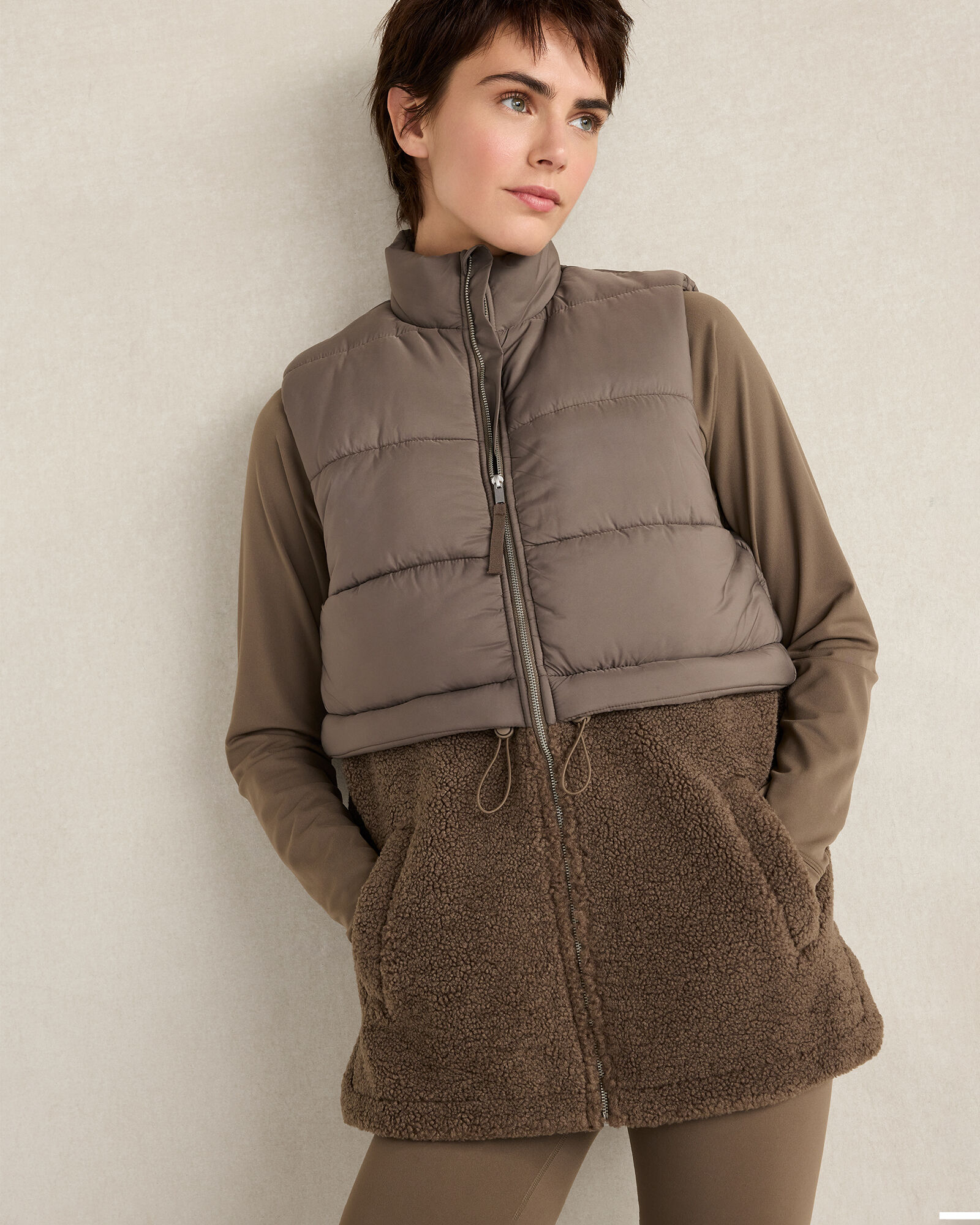 Sherpa Puffer Vest