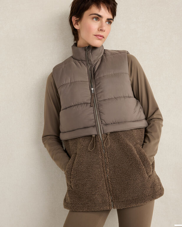 Sherpa Puffer Vest