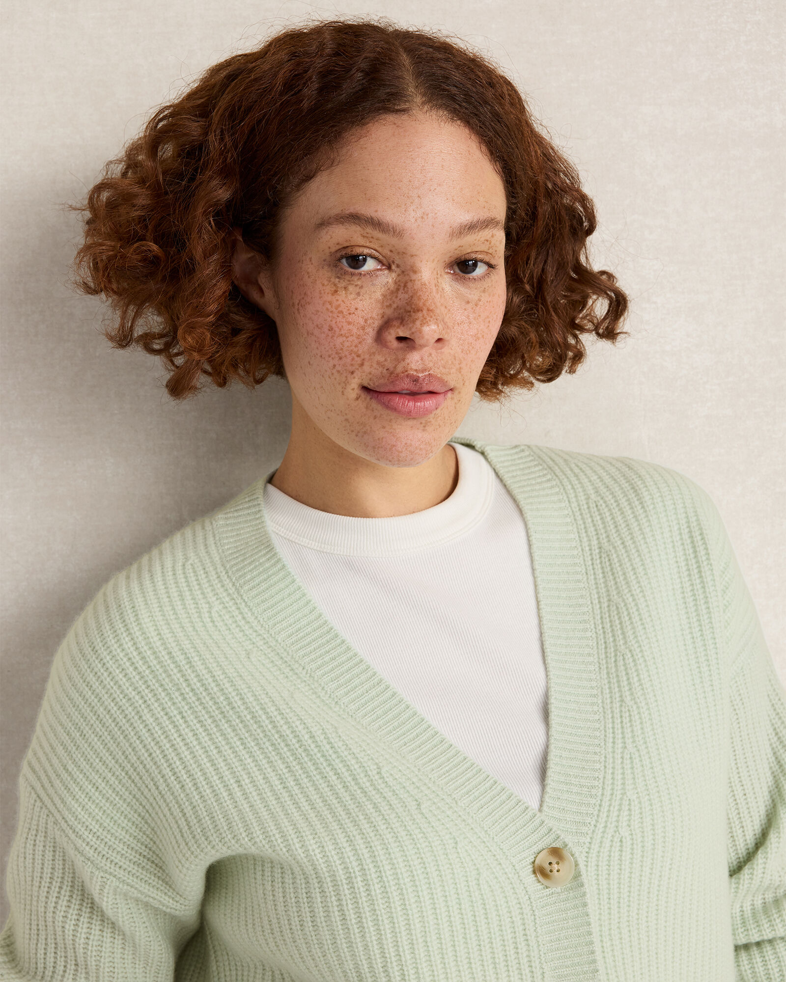 Cashmere Shaker Stitch Cardigan