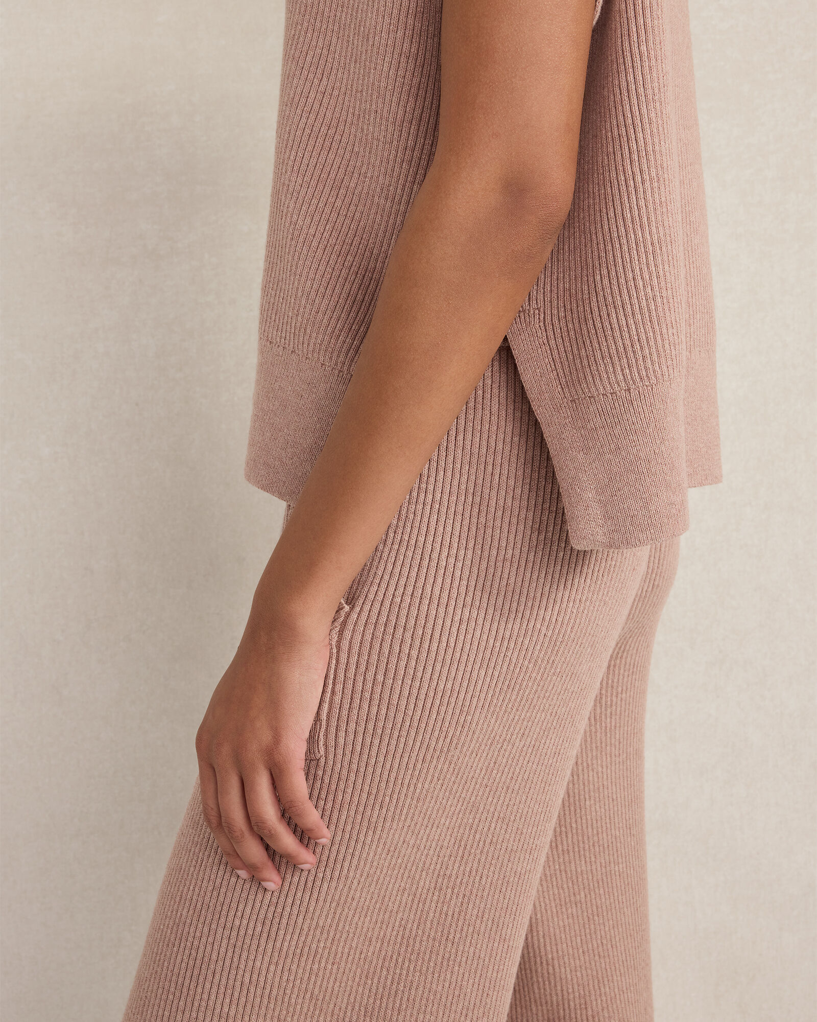 Organic Cotton Cashmere Drop Shoulder Tee
