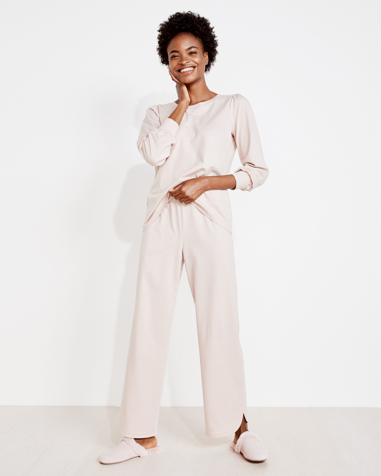 Organic Cotton Jersey Tulip Hem Sleep Pants