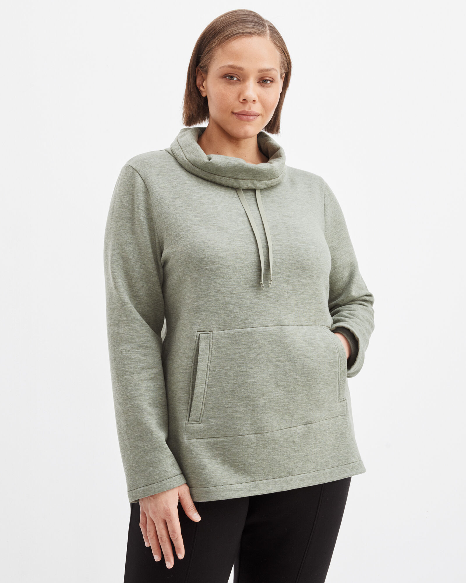 Fleece Cowl Neck Tunic Haven Well Within