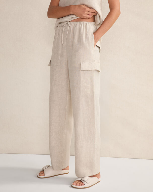 Linen Cargo Pants