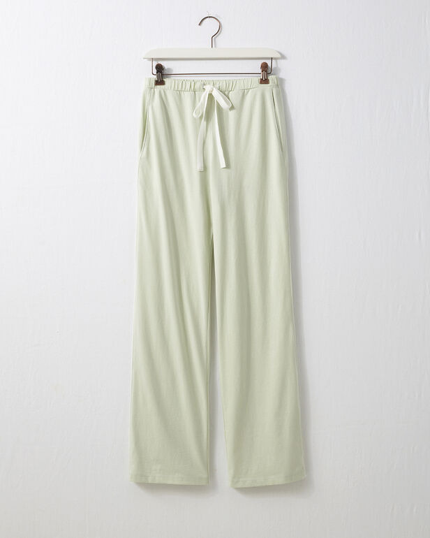 Organic Cotton Jersey Pants with Chiffon Tie