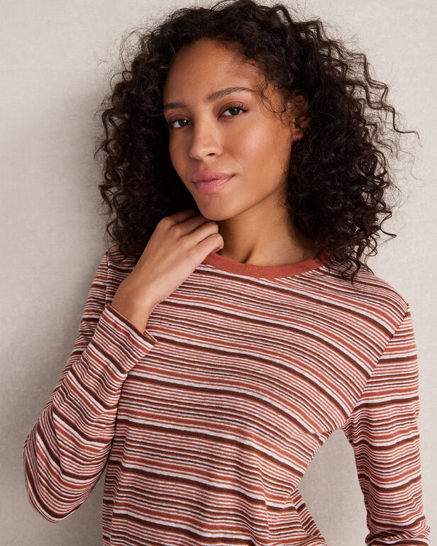 Linen Jersey Crewneck Tee