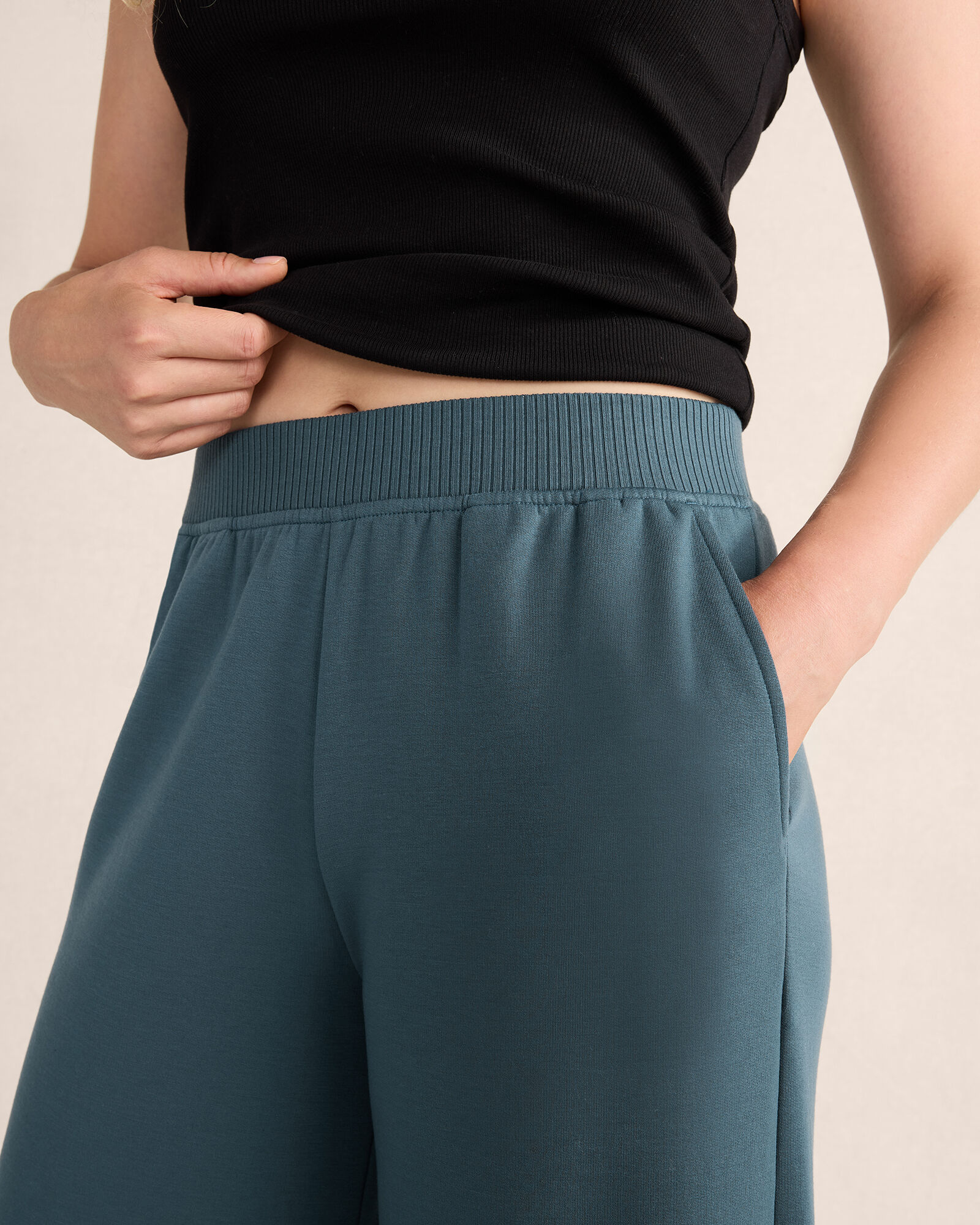 Fleece Wide Leg Pants