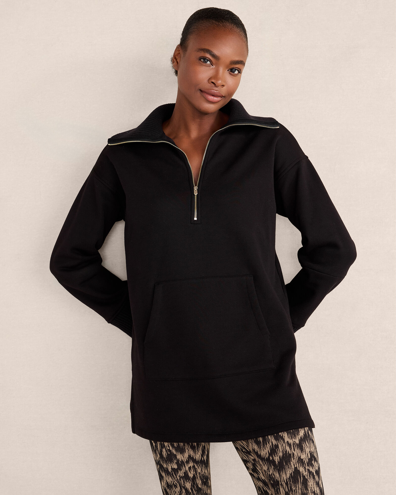 Cozy Fleece Half Zip Tunic Haven Well Within