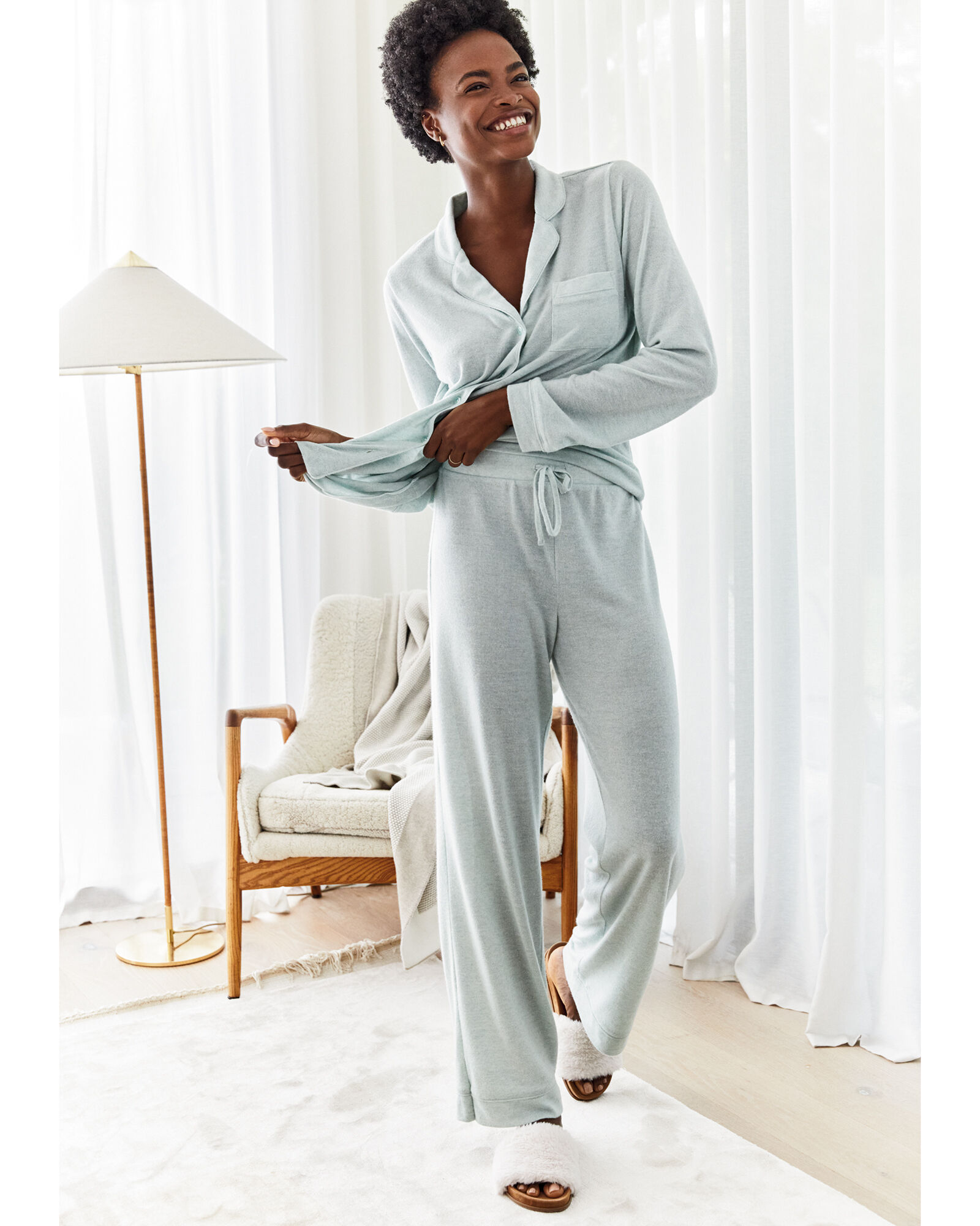 ルームウェア・パジャマ Eve knit nordic hoodie & long pants Eve knit nordic hoodie & long pants - メルカリ