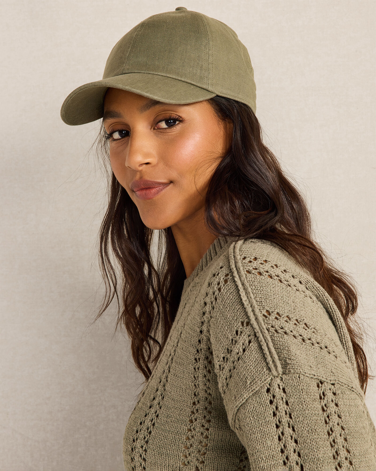 Cotton Tape Yarn Vertical Stitch Sweater