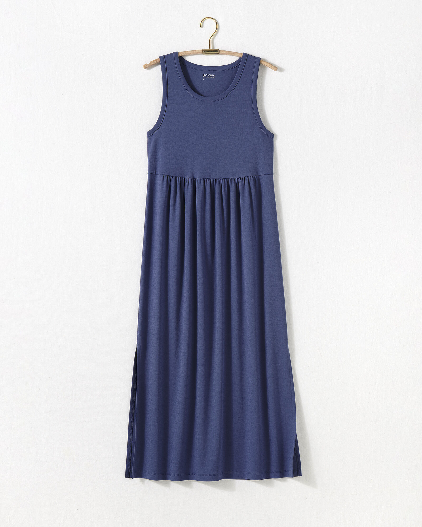 Organic Cotton Interlock Tank Midi Dress | Haven Well Within