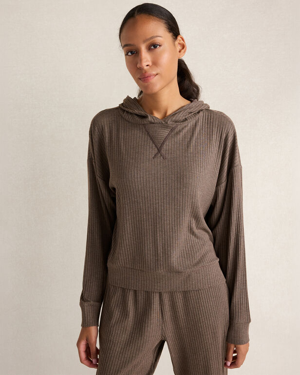 Resti Drapey Rib Knit Hoodie