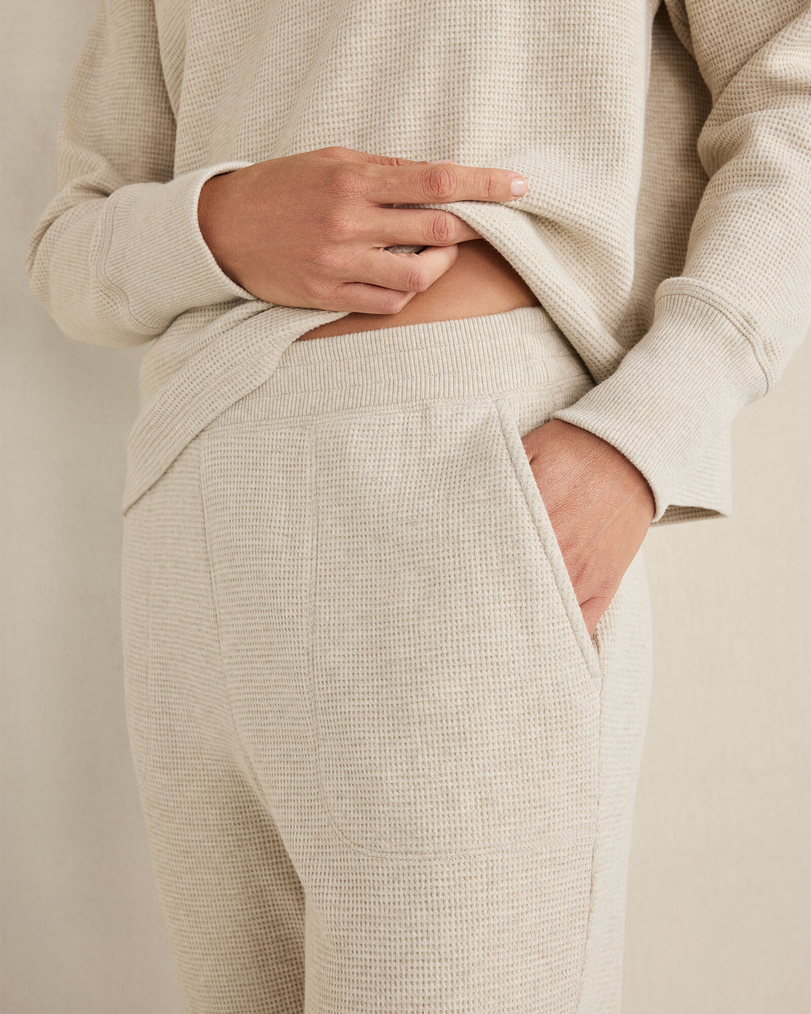 Resti Organic Cotton Waffle Jogger