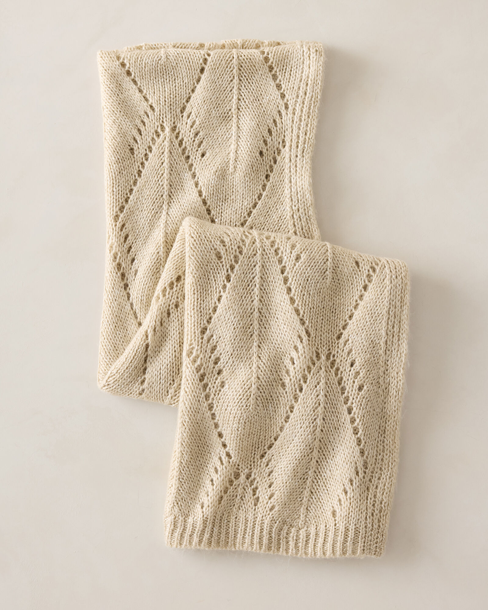 Sequin Pointelle Scarf