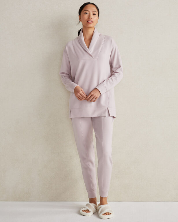 Fleece Shawl Collar Top